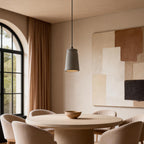 6-Sided Cement Industrial Kitchen Pendant Light — Minimalist Unique