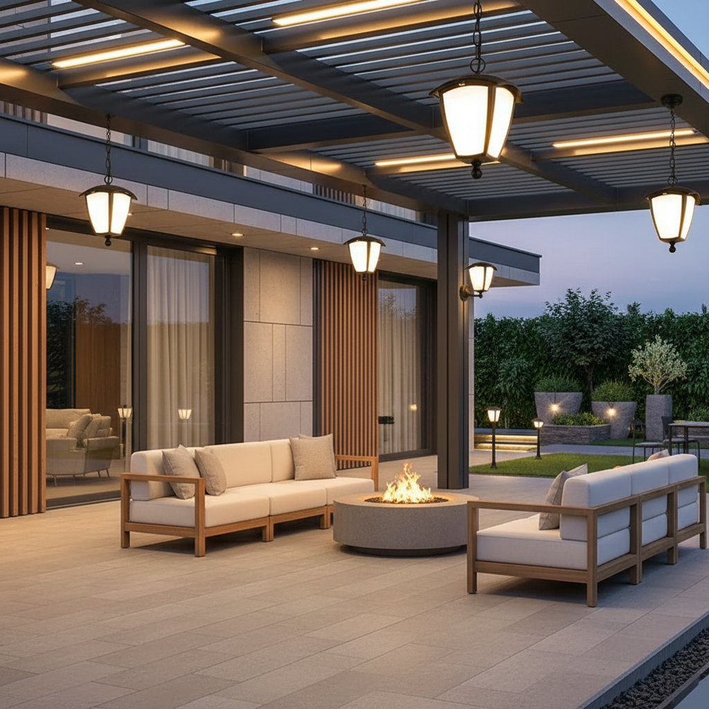 Black E27 Pendant Style Outdoor Wall Light — Waterproof Classic Garden