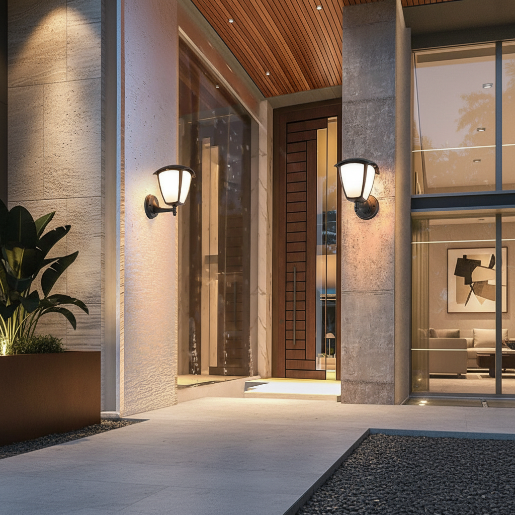 Black E27 Pendant Style Outdoor Wall Light — Waterproof Classic Garden