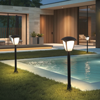 Black E27 Pendant Style Outdoor Wall Light — Waterproof Classic Garden