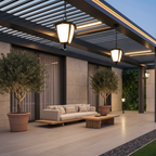 Black E27 Pendant Style Outdoor Wall Light — Waterproof Classic Garden