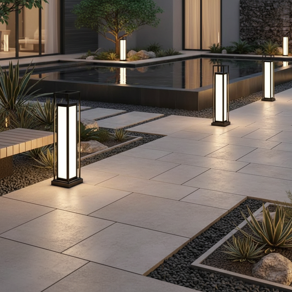 Acrylic IP65 Outdoor Pillar Light — Decorative Lawn Landscape LED