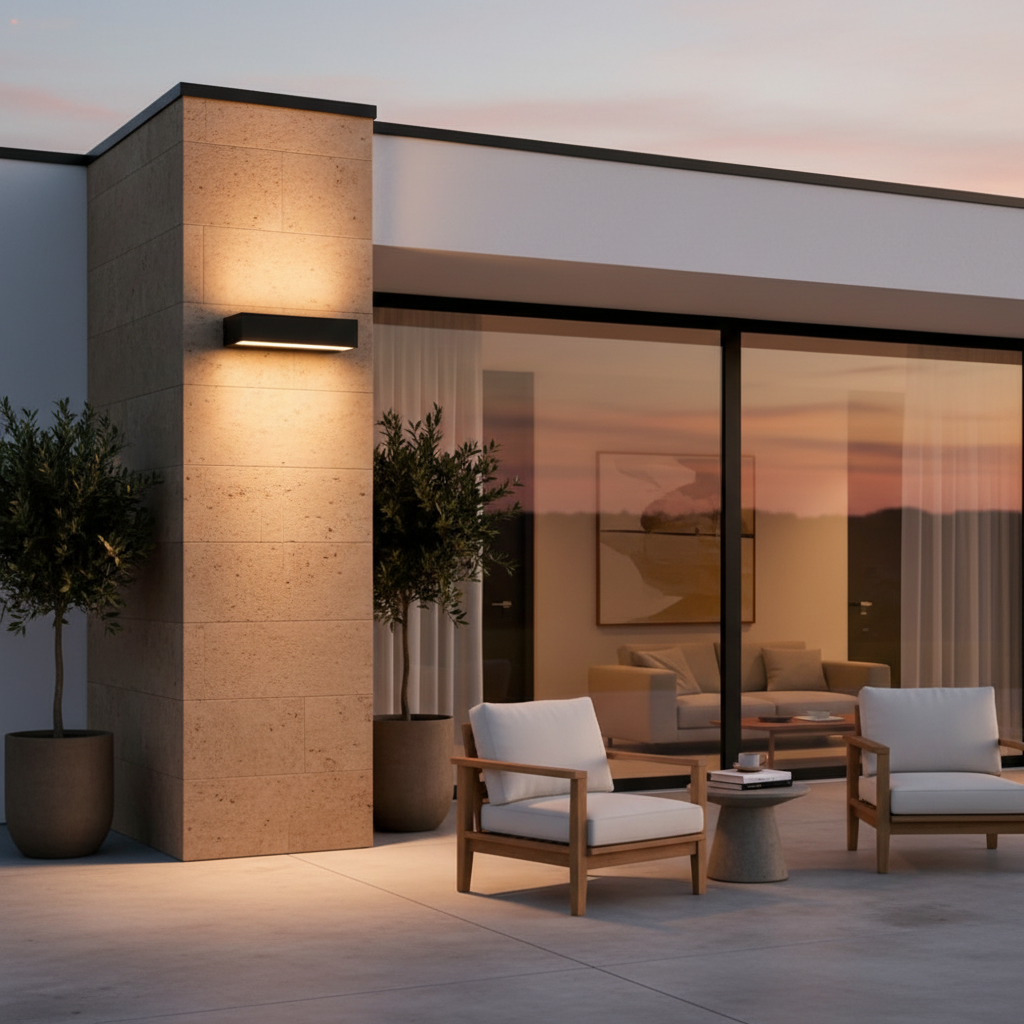 Adjustable LED Outdoor Ceiling Porch Light — Dual Colour Temperature IP65