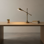 Adjustable Metallic Dome Flexible Arm Mid-Century Modern Desk Lamp