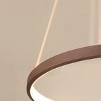 Aluminium Circle Ring Chandelier — Coffee Finish Dimmable G9 LED Modern