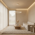 Aluminium Circle Ring Chandelier — Coffee Finish Dimmable G9 LED Modern