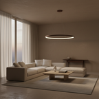 Aluminium Circle Ring Chandelier — Coffee Finish Dimmable G9 LED Modern