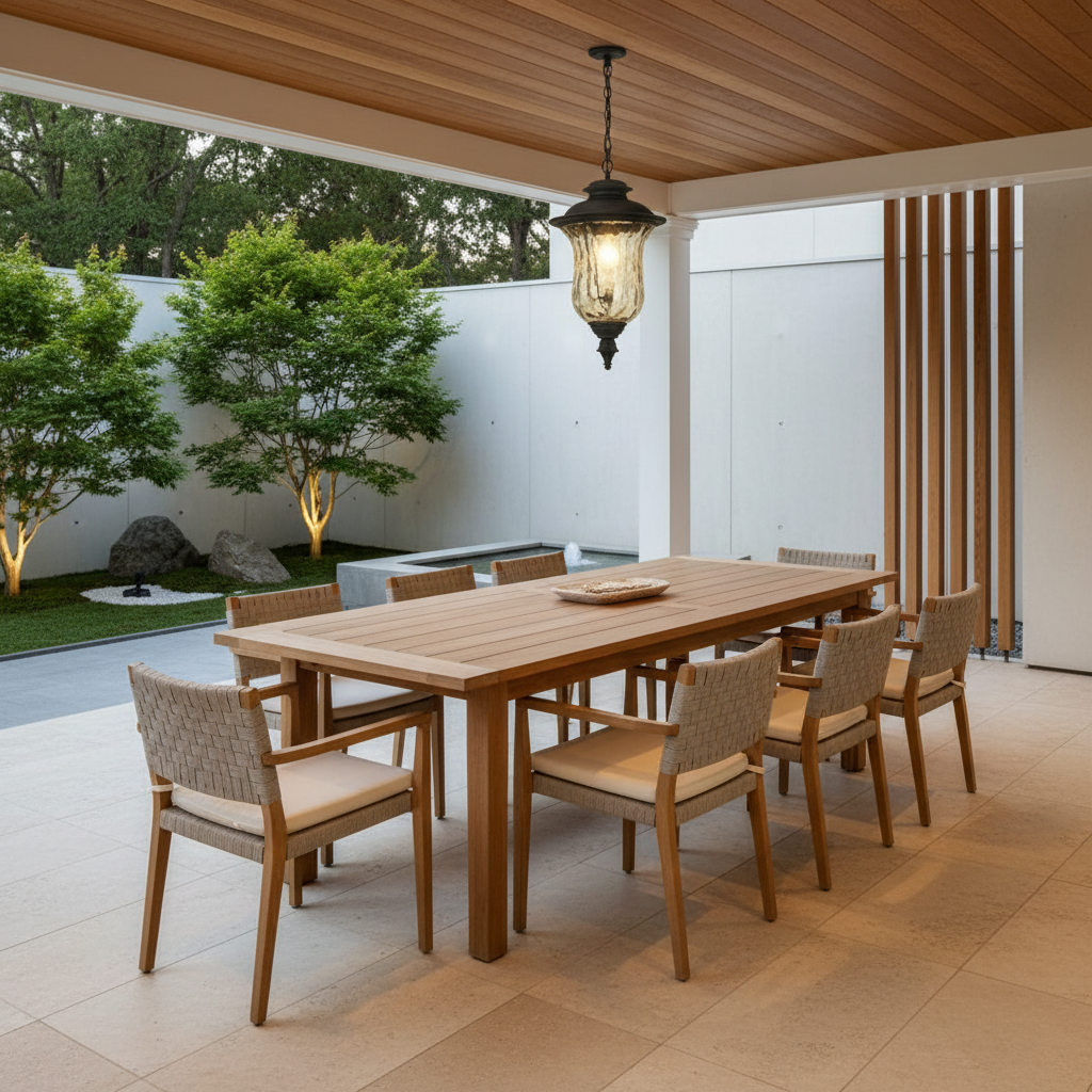 Aluminium Weatherproof Outdoor Pendant Light — IP44 Adjustable Hanging