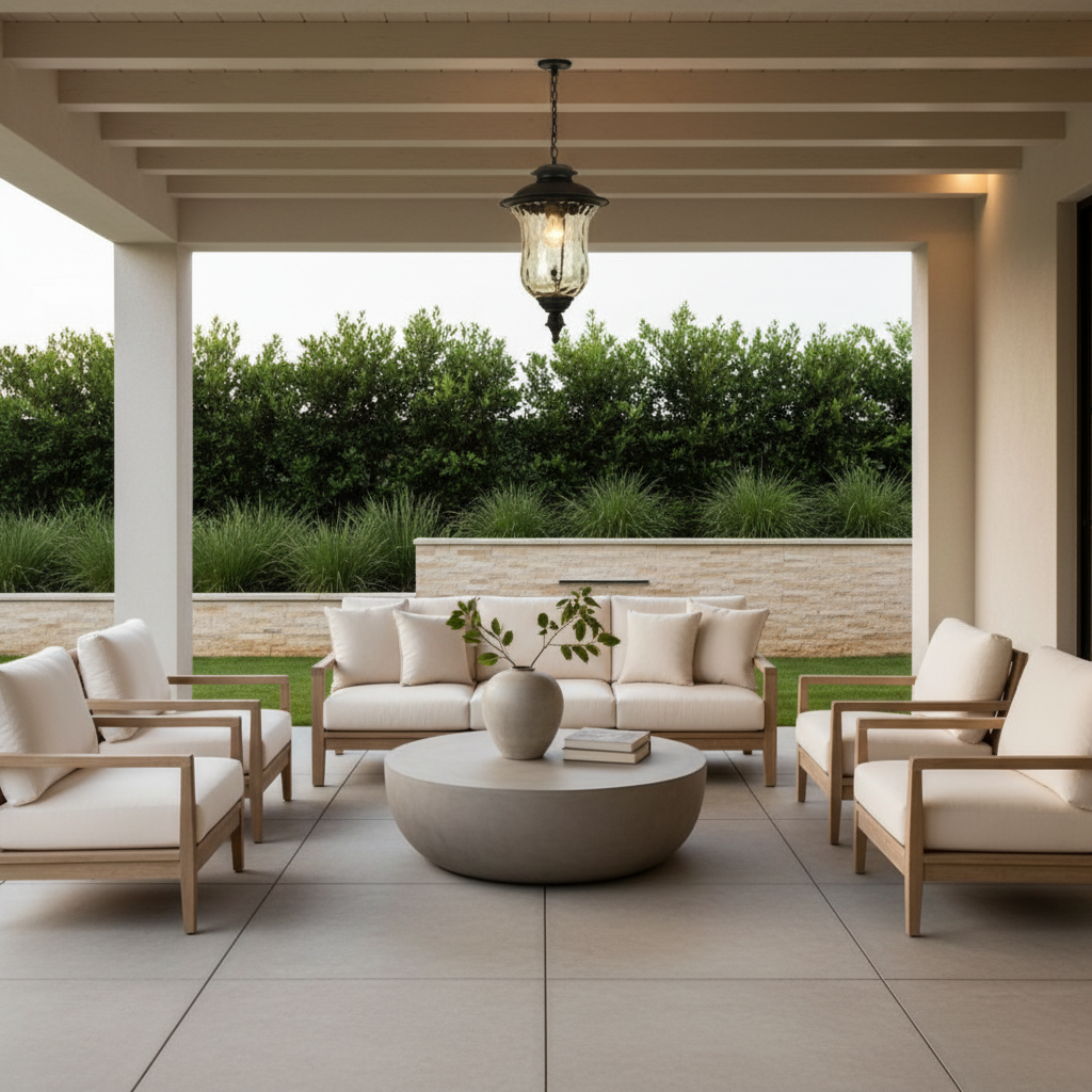 Aluminium Weatherproof Outdoor Pendant Light — IP44 Adjustable Hanging