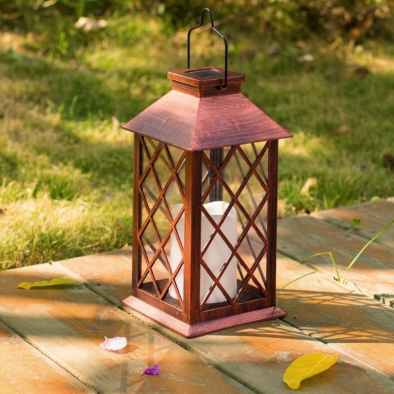 Antique Bronze Solar Hanging Garden Lantern — Warm White Eco Friendly