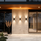 Asymmetrical Aluminium Outdoor Wall Sconce — Architectural Up Down LED Beam