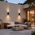 Asymmetrical Aluminium Outdoor Wall Sconce — Architectural Up Down LED Beam