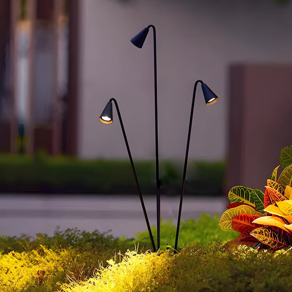Black 3-Light 360 Rotatable Adjustable Industrial Standing Floor Lamp