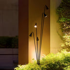 Black 3-Light 360 Rotatable Adjustable Industrial Standing Floor Lamp