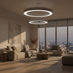 Black Acrylic Industrial Commercial LED Pendant Ceiling Light — Modern