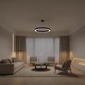 Black Acrylic Industrial Commercial LED Pendant Ceiling Light — Modern
