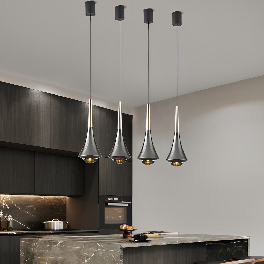 Black Adjustable Mini Industrial LED Pendant Light — Home Office Cozy
