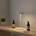 Black Aluminium Rechargeable Dimmable Cordless LED Modern Table Lamp