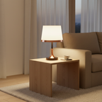 Black Brass Cylindrical Fabric Shade Adjustable Temperature Table Lamp