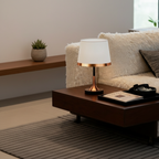 Black Brass Cylindrical Fabric Shade Adjustable Temperature Table Lamp
