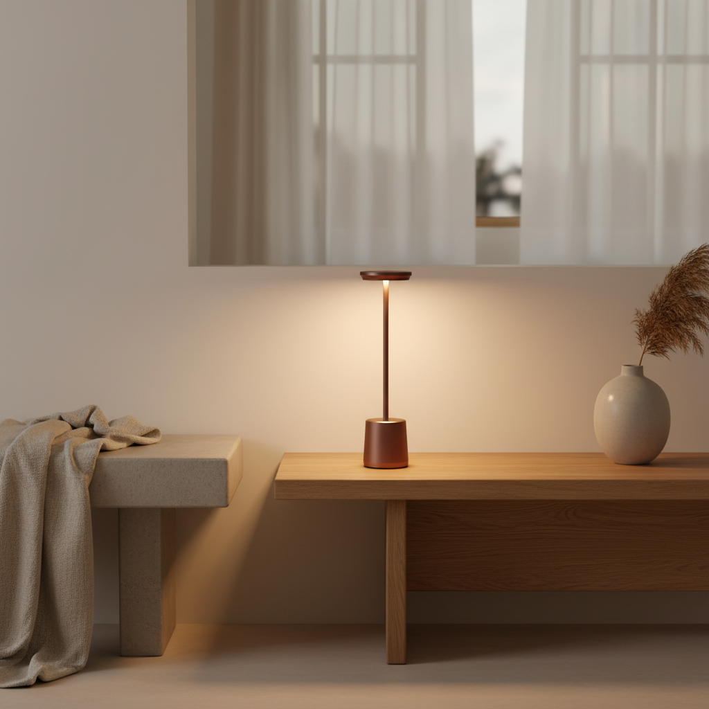 Black Cordless Adjustable Colour Temperature Nordic LED Table Lamp