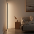 Black Corner RGB Remote Control Warm White Bedroom LED Floor Lamp