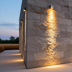 Black Die-Cast Aluminium Optical Lens Outdoor Wall Light — IP65 White LED