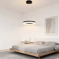 Black Dimmable Aluminium LED Pendant Light — Warm White Bedroom Dining