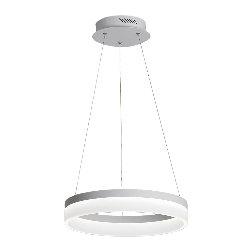 Black Dimmable Aluminium LED Pendant Light — Warm White Bedroom Dining