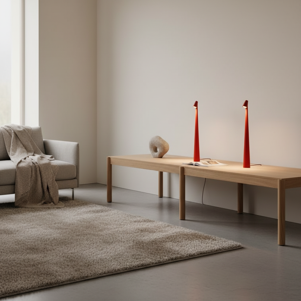 Black Dimmable Cone LED Table Lamp — Compact Modern Bedside Home