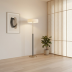 Black Frosted Glass Shade Warm White 3000K Dimmable Ambient Floor Lamp