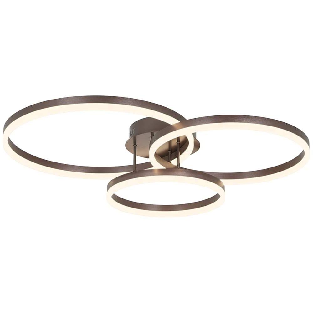 Black Gold Dimmable LED Flush Mount Ceiling Light — Warm White Modern