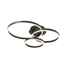 Black Gold Dimmable LED Flush Mount Ceiling Light — Warm White Modern
