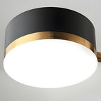 Black Gold Sputnik 4-Light Chandelier — 3-Step Dimmable Acrylic Shade