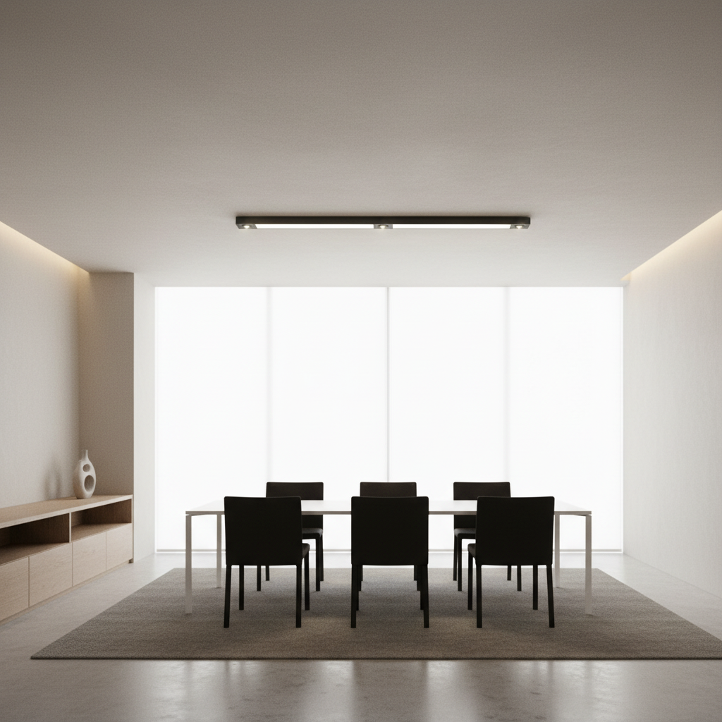 Black Iron 2-Light Linear Adjustable LED Pendant Ceiling Lamp — Kitchen