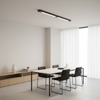 Black Iron 2-Light Linear Adjustable LED Pendant Ceiling Lamp — Kitchen