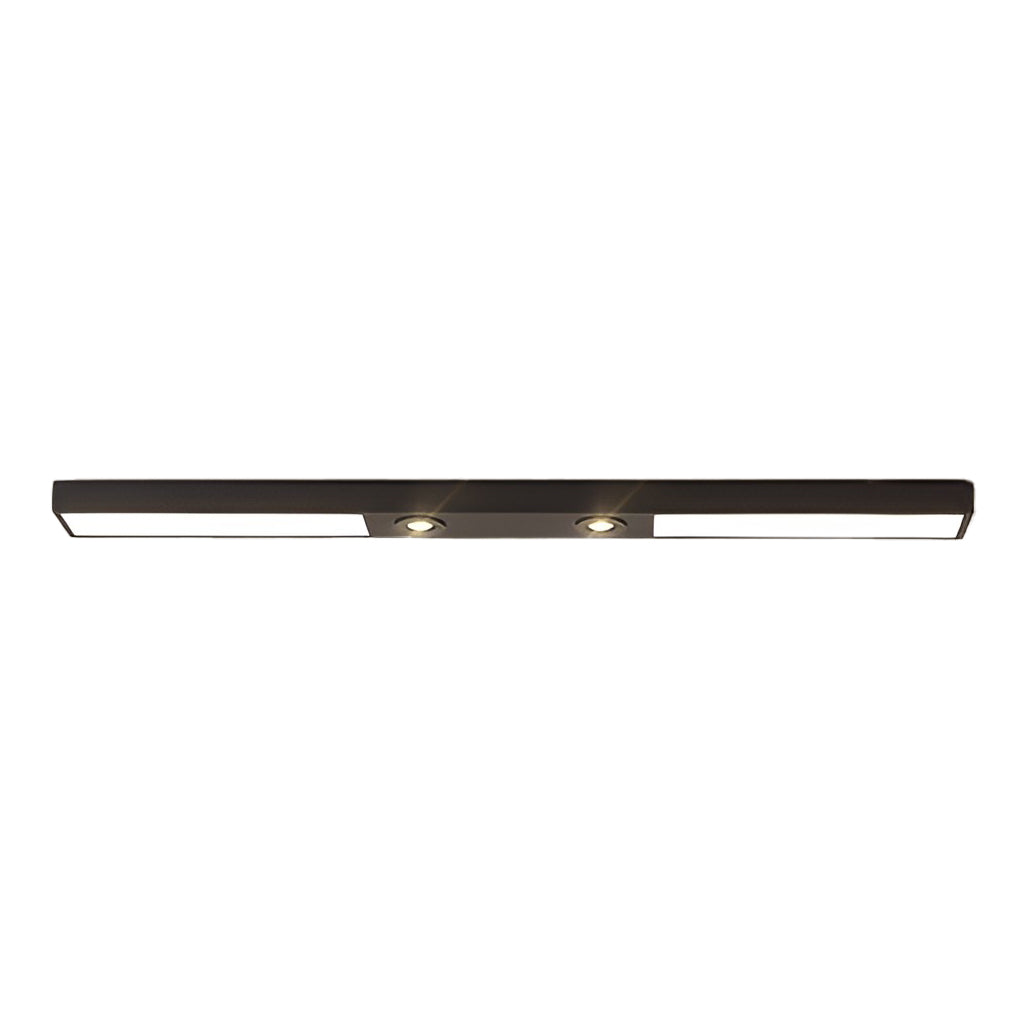 Black Iron 2-Light Linear Adjustable LED Pendant Ceiling Lamp — Kitchen