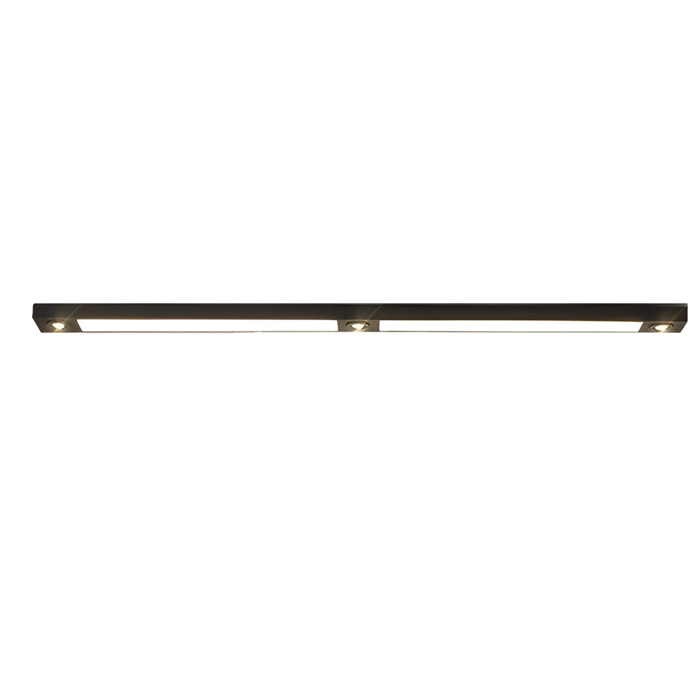 Black Iron 2-Light Linear Adjustable LED Pendant Ceiling Lamp — Kitchen