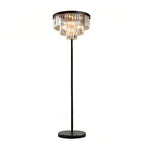 LuxeCrystal | Elegant Handcrafted Black Floor Lamp with Crystal Shade 0