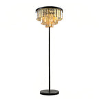 LuxeCrystal | Elegant Handcrafted Black Floor Lamp with Crystal Shade 8