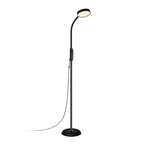 Luminara | Modern Black Iron Standing Floor Lamp with Adjustable LED Light 8