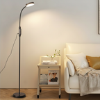 Black Iron Touch Control Adjustable Colour Eye Care Standing Floor Lamp