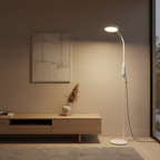 Black Iron Touch Control Adjustable Colour Eye Care Standing Floor Lamp