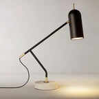 MarbleGlow | Modern Elegant Black Table Lamp with Adjustable LED Light 3