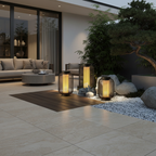 Black Metal Cage Outdoor Wall Lantern — Modern Waterproof Pathway
