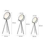 Nocturna | Modern Adjustable Black Metal Tripod Floor Lamp 8
