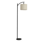 Luminara | Modern Minimalist Black Floor Lamp with Fabric Shade 7