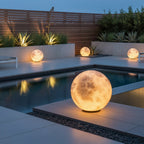 Black Moon Shape Decorative Outdoor Garden Wall Light — Waterproof LED
