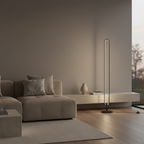 Black Oval Minimalist Living Room Bedroom LED Modern Floor Lamp