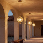 Lunara | Elegant Retro Aluminum Outdoor Hanging Pendant Light Fixture 1